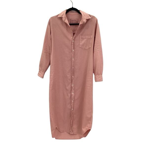 Frank & Eileen Famous Denim Rory Dress In Rose Quartz Size XS Maxi - Picture 2 of 16